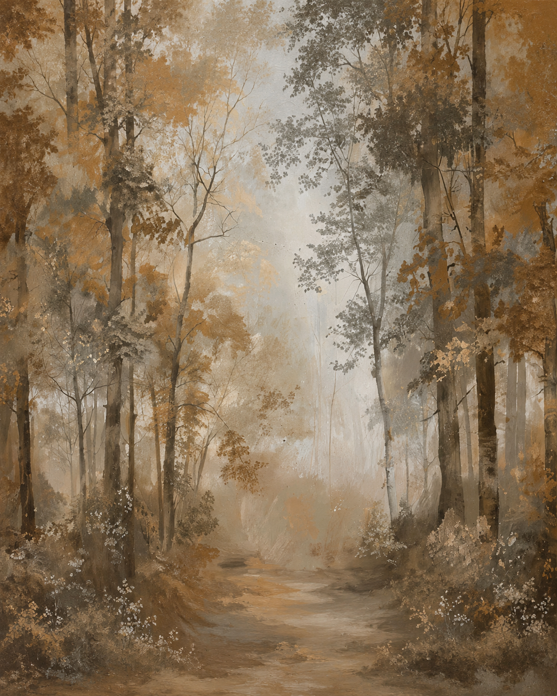 Poster baum amber herbsthain - TenStickers