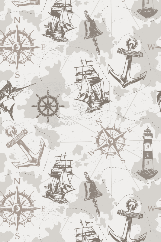Poster weltkarte im vintage stil - TenStickers