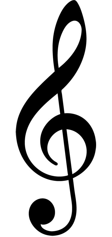 Musik poster wandtattoo mit notenschlüssel - TenStickers