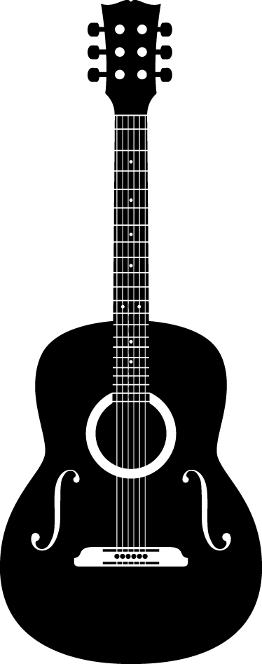 Musik poster akustikgitarre wanddekoration - TenStickers