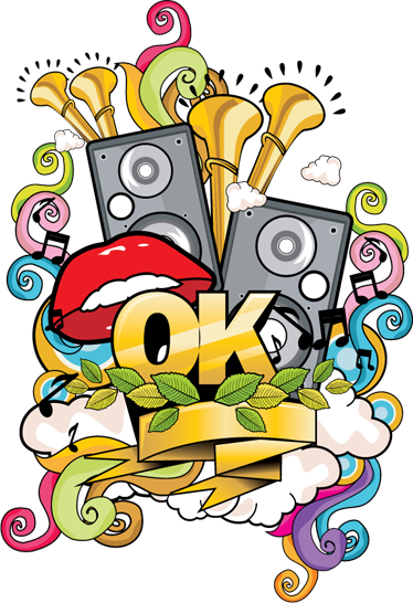 Musik poster graffiti wanddeko für musikliebhaber - TenStickers