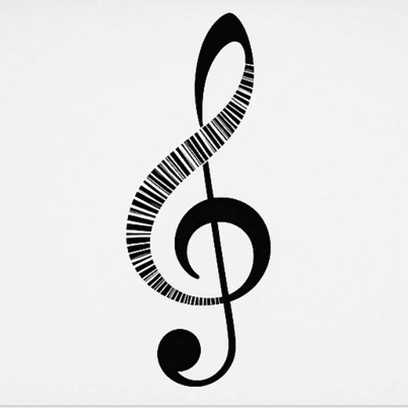 Musik poster mit musiknoten - TenStickers