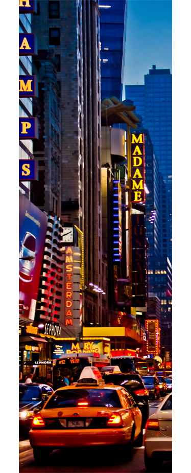 Poster landschaft kühlschrankaufkleber times square - TenStickers