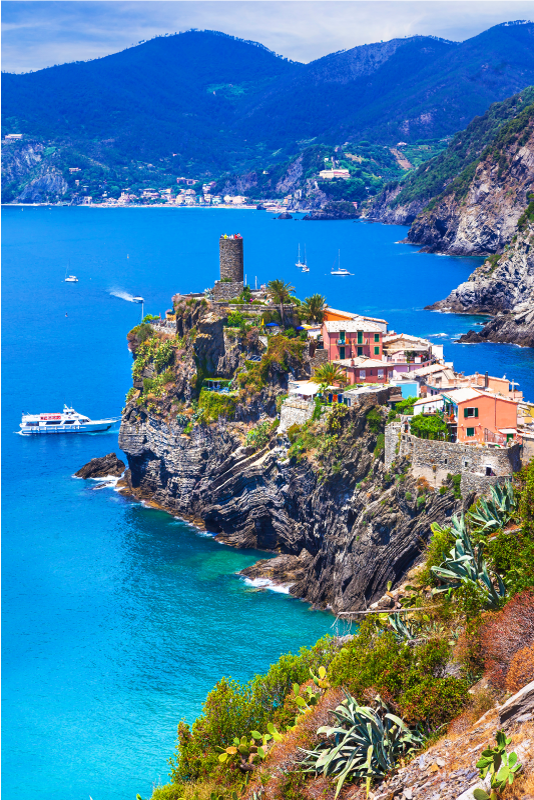 Poster landschaft realistisches italienisches cinque terre - TenStickers