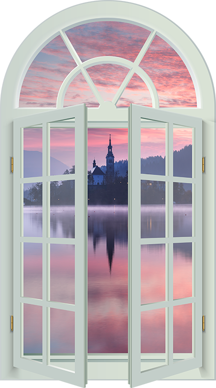 Poster landschaft kirche von bled - TenStickers