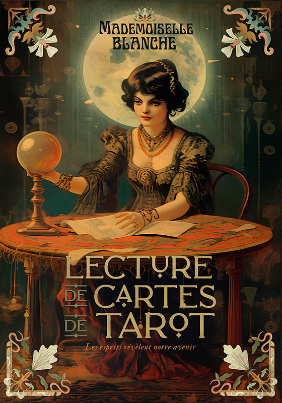 Vintage poster tarotkartenlesungen - TenStickers