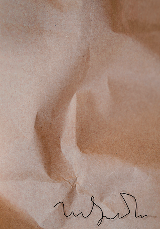 Poster abstrakt mit antikem papierdesign - TenStickers