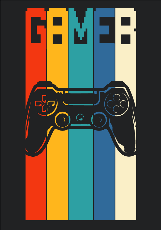 Poster teenager für gamer - TenStickers