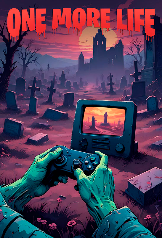 Gaming poster ein weiteres leben - TenStickers