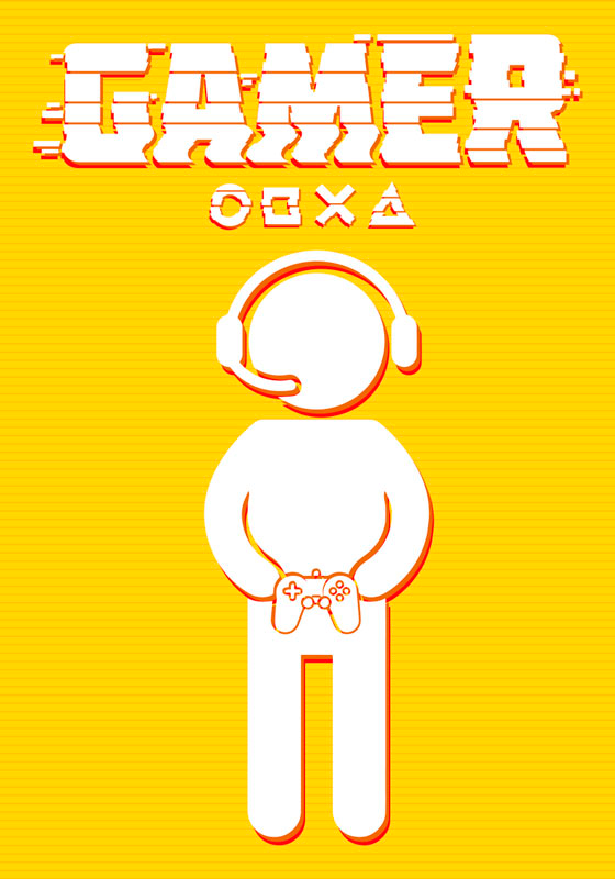 Gaming poster spieler-icon - TenStickers