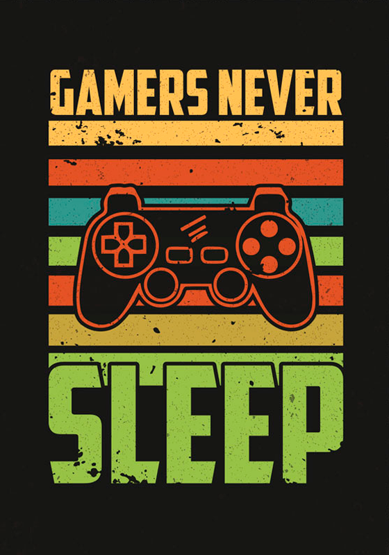 Gaming poster im retro-design - TenStickers