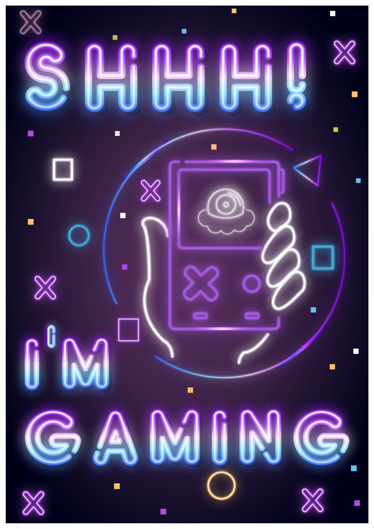 Gaming poster ich spiele gerade - TenStickers