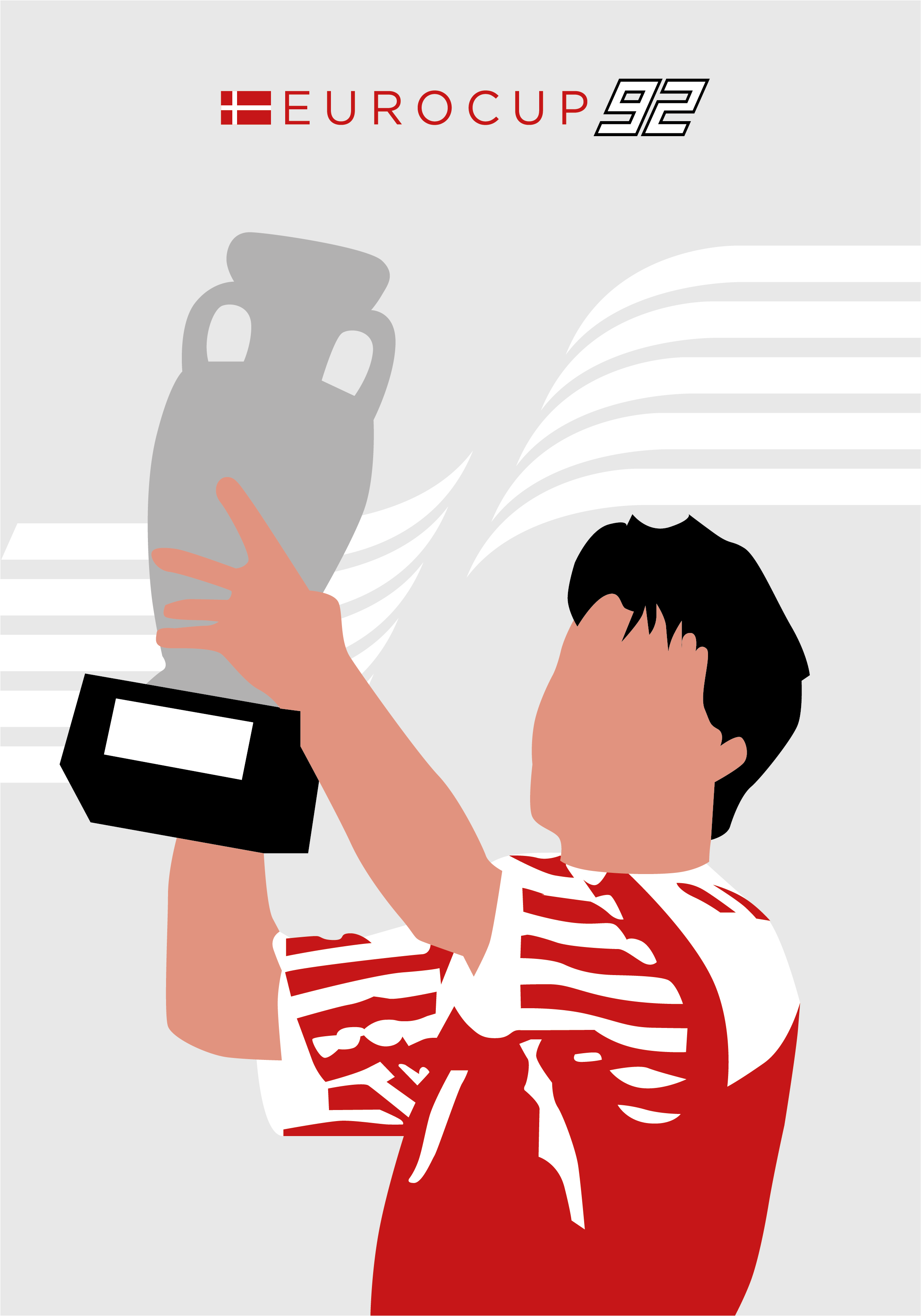 Poster fußball eurocup 92 - TenStickers