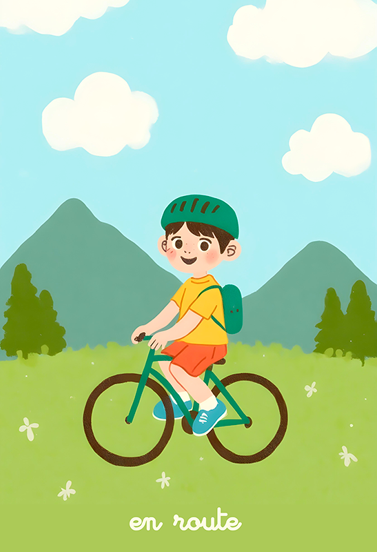 Poster kreise auf dem weg - TenStickers