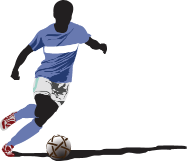 Poster fußball dekorativer spieler aufkleber - TenStickers