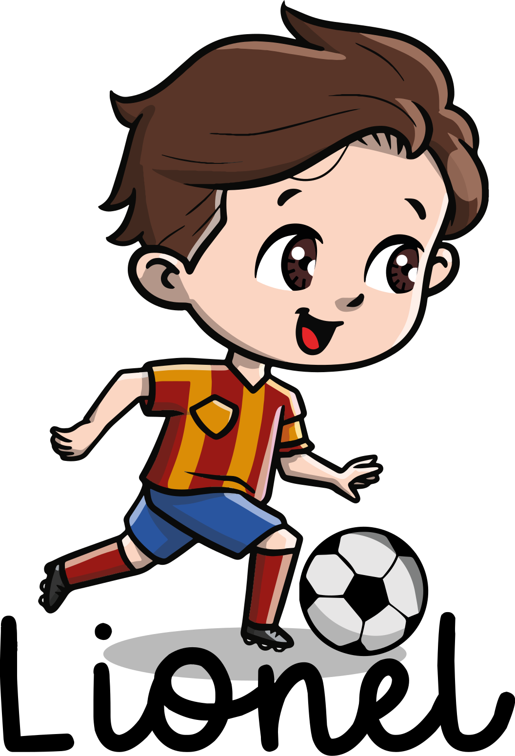 Poster fußball kinderfußballspieler mit namen - TenStickers
