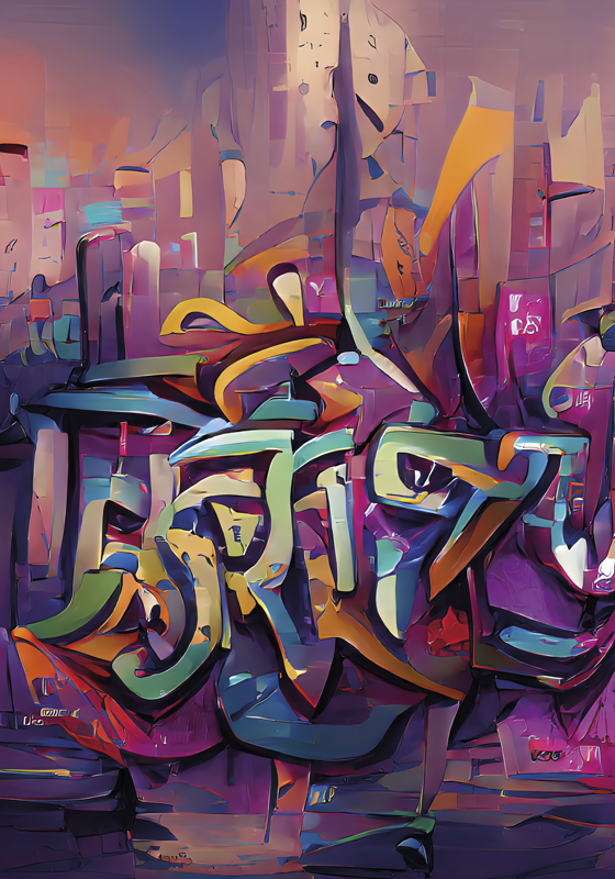 Poster Teenagerzimmer Graffiti - TenStickers