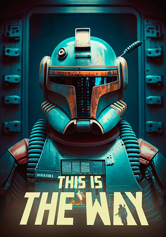 Poster Teenager Kopfgeldjäger This is The Way - TenStickers