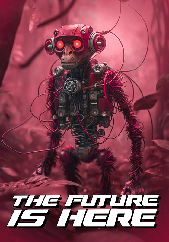 Poster Teenagerzimmer Invasion Affenrobotern - TenStickers