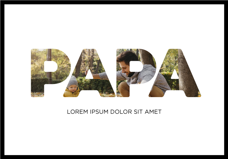 Papa mein Held personalisiertes Poster - TenStickers