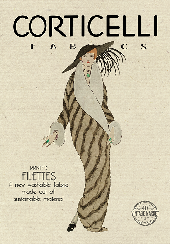Art-déco-plakat 1920er jahre mode - TenStickers