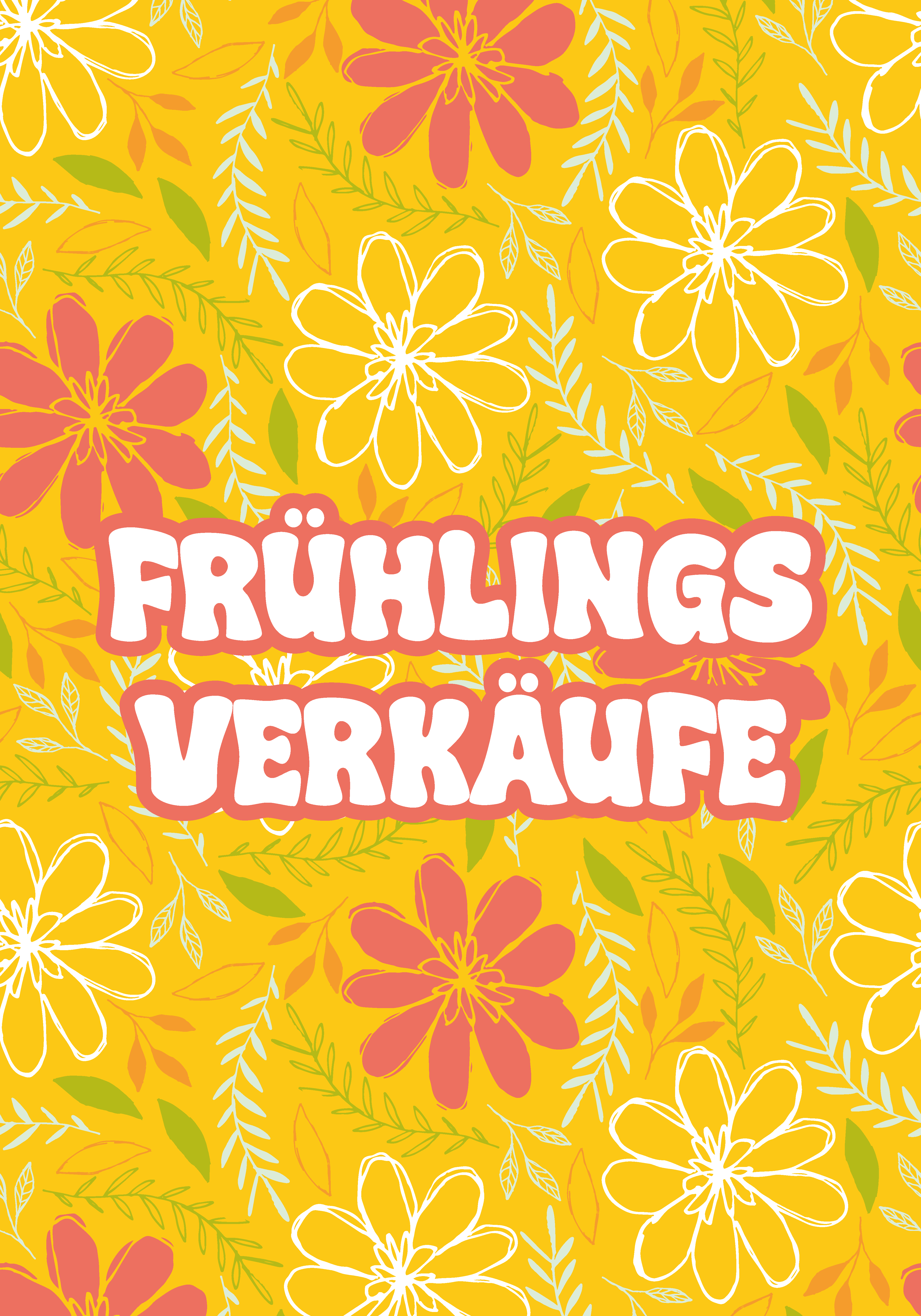 Poster Blumen Frühlingsverkauf - TenStickers