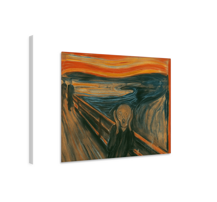 Kunst auf Leinwand der munch-schrei - TenStickers