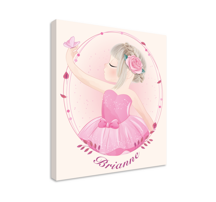 Leinwandbild kinder tanzende ballerina mädchen - TenStickers