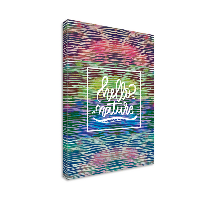 Wandbilder sprüche hallo natur - TenStickers