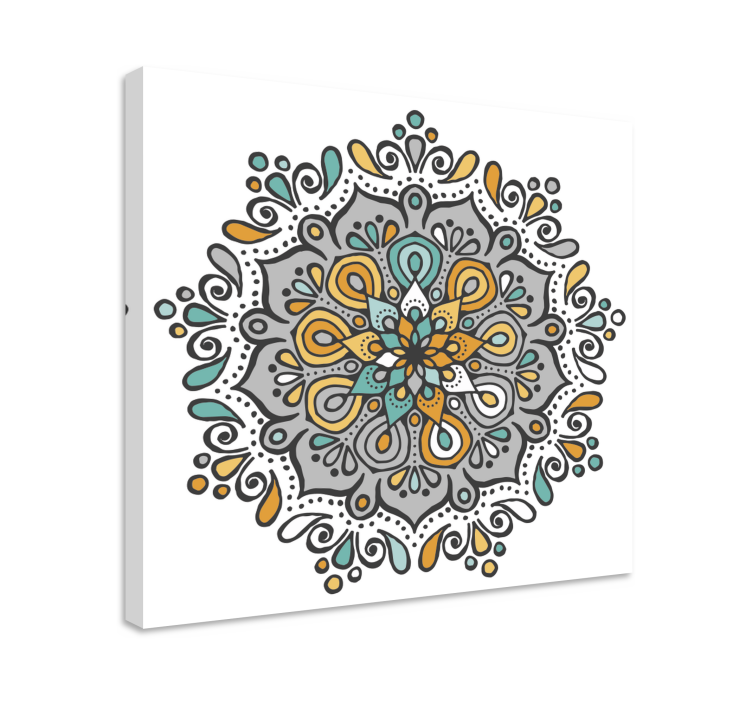 Mandala wandbilder mit filigranem mandala design - TenStickers