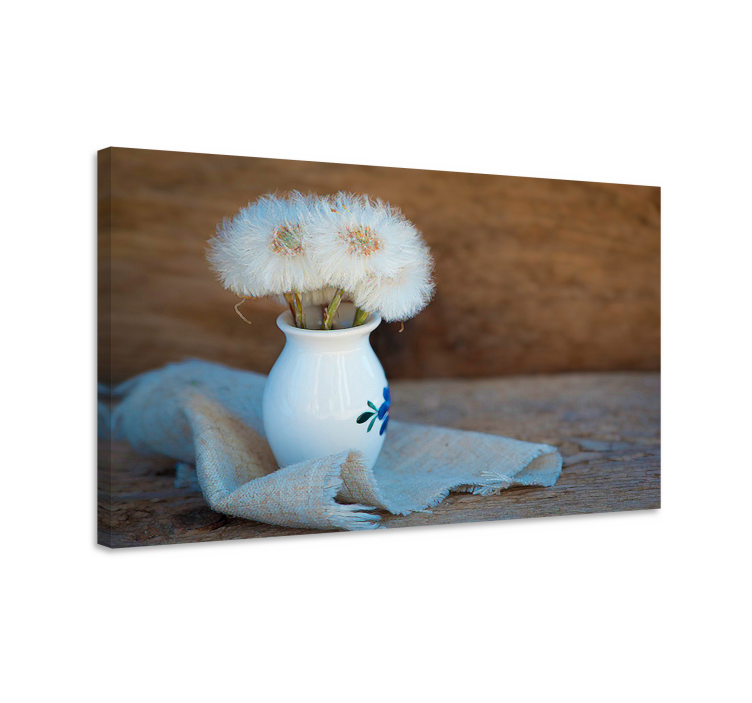 Leinwandbild löwenzahn pusteblumenstrauß - TenStickers