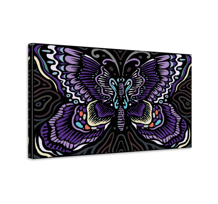 Wandbild schmetterling filigranes design - TenStickers