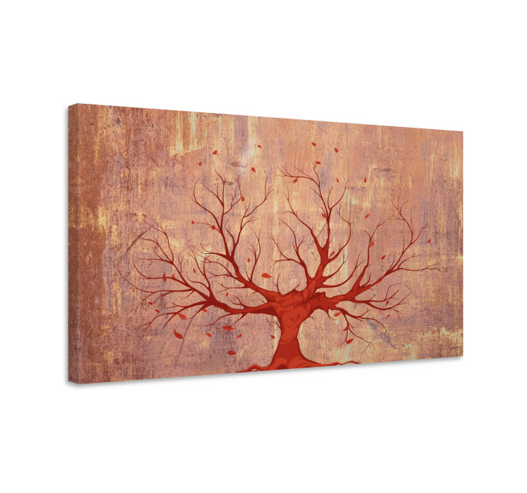 Wandbild baum herbstlicher blattloser baum - TenStickers