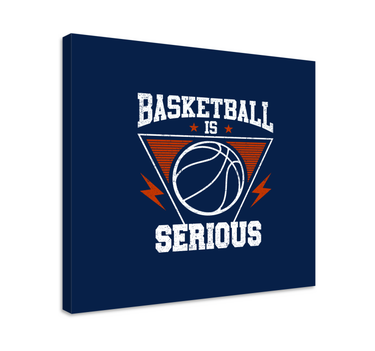 Leinwandbild sport basketball ist ernst - TenStickers
