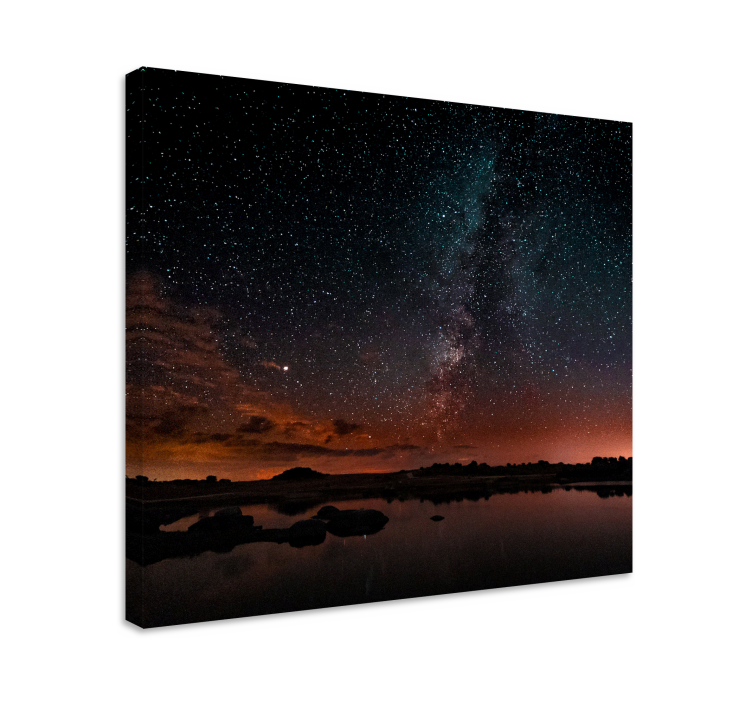 Wandbilder landschaft sternenhimmel - TenStickers