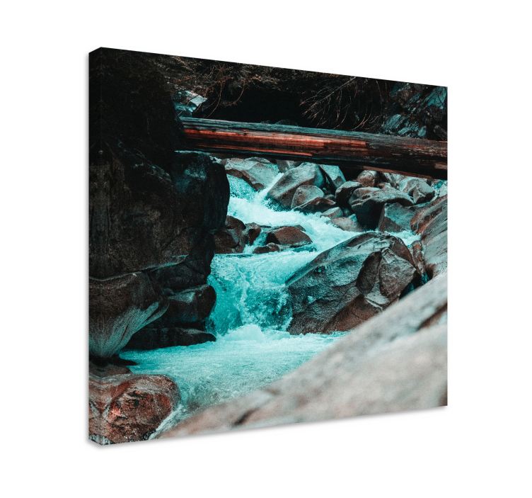 Wandbilder Landschaft rauschender fluss - TenStickers