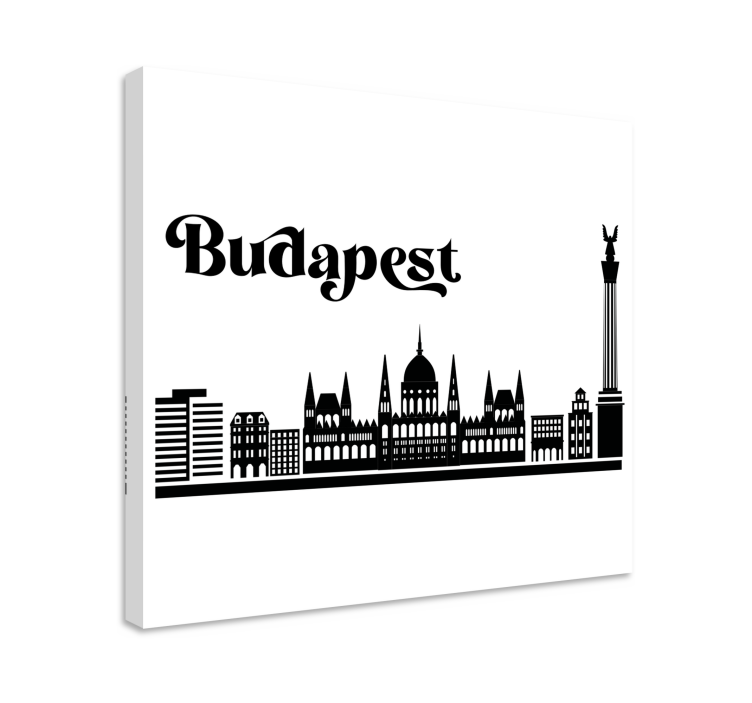Leinwandbild budapest skyline - TenStickers