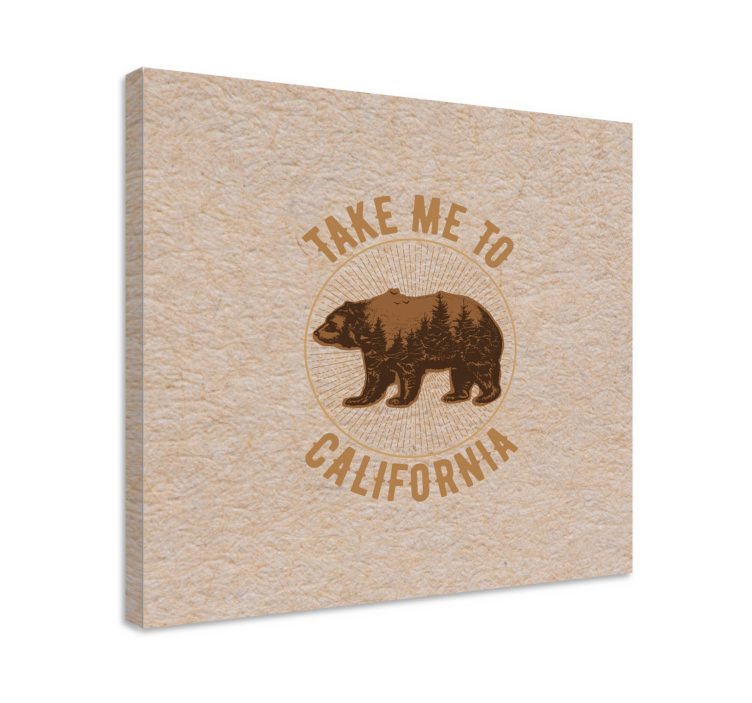 Wandbild tier california bären symbol - TenStickers