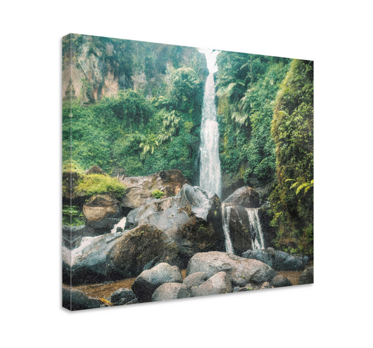 Wandbilder landschaft ruhige wasserfall szene - TenStickers