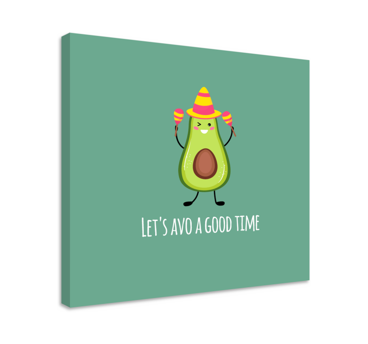 Wandbilder sprüche genieße die avocado-zeit - TenStickers