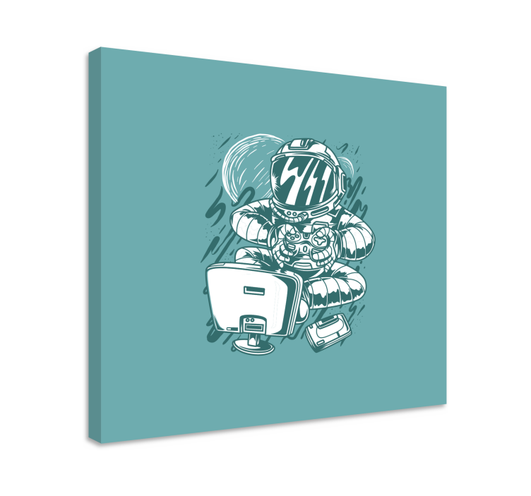 Wandbild gaming astronauten spaß - TenStickers