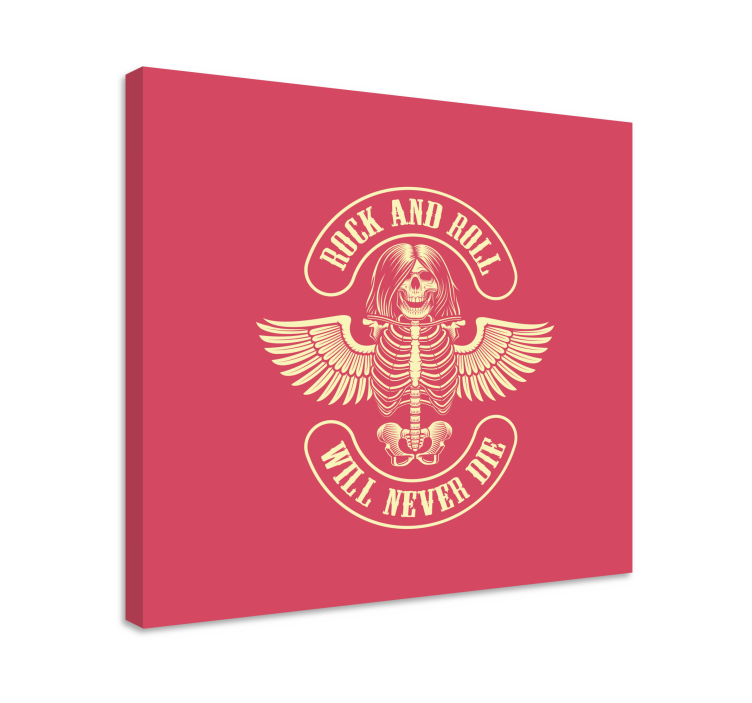 Wandbilder vintage skelett rocklegende - TenStickers