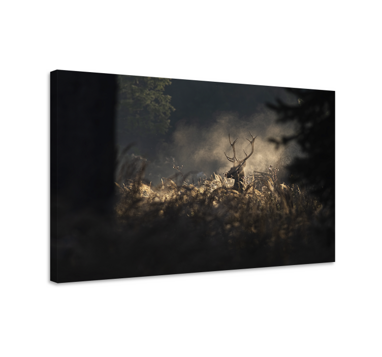 Hirsch bild leinwand regal hirsch umriss - TenStickers