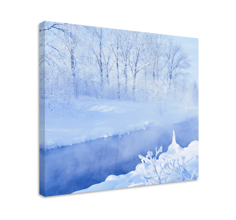 Wandbilder landschaft winterbach aussicht - TenStickers