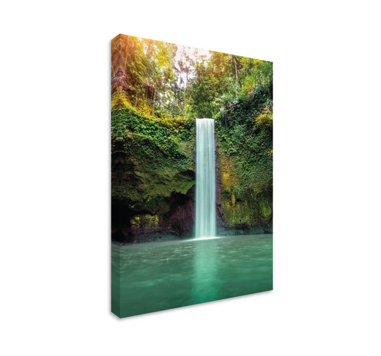 Wandbilder landschaft ruhiger wasserfall - TenStickers