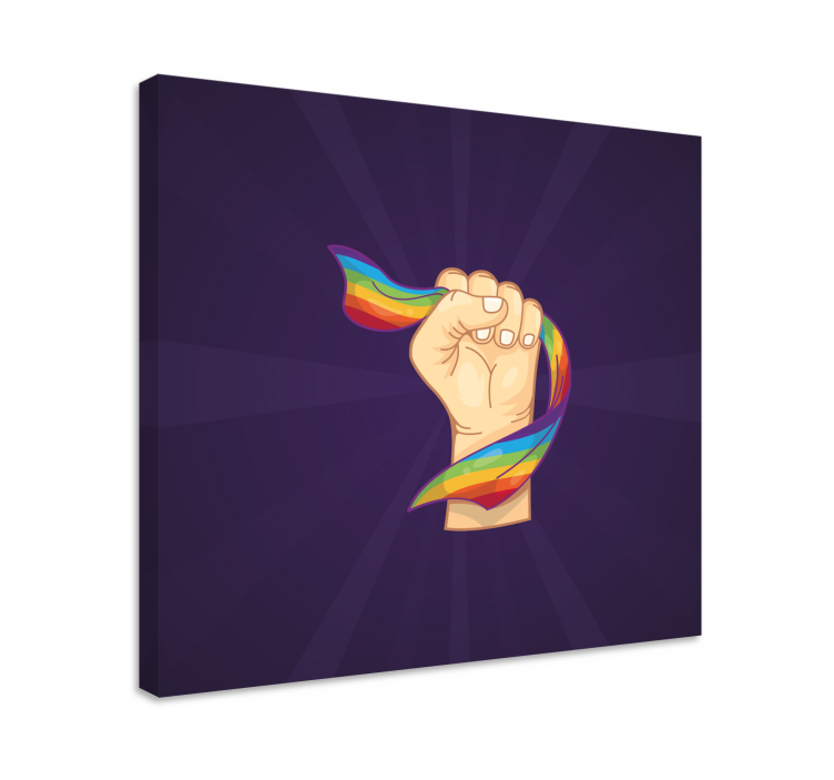 Wandbilder sprüche mit pride-faust-symbol - TenStickers