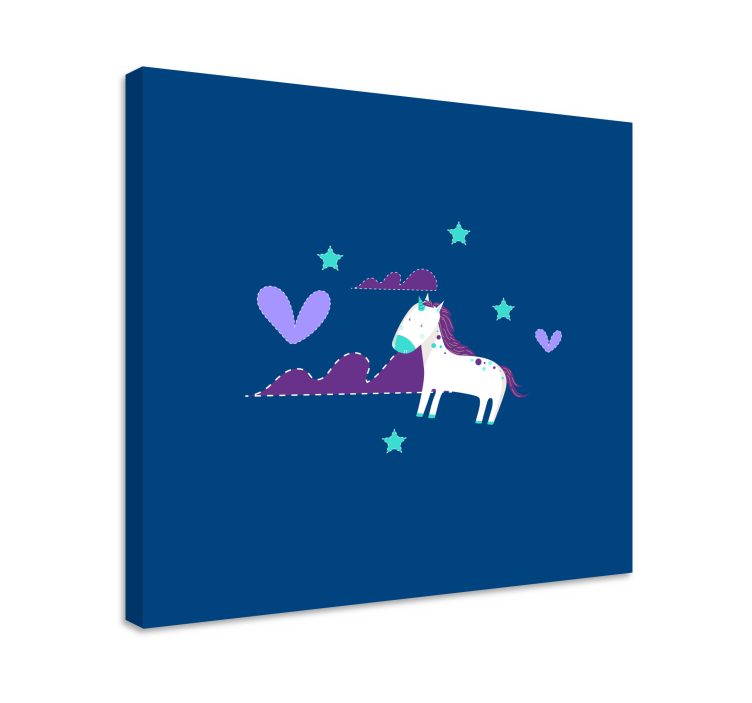 Einhorn wandbild bezaubernde einhornszene - TenStickers