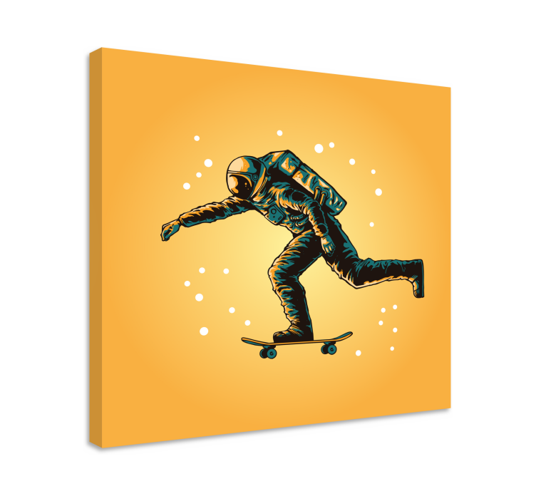 Wandbild gaming skating astronaut abenteuer - TenStickers