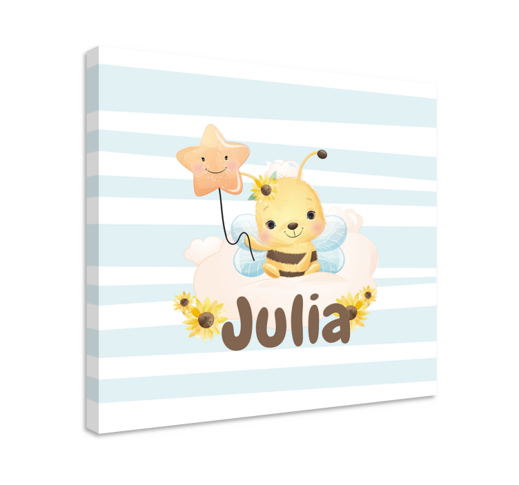 Wandbild tier süßes bienenmotiv - TenStickers