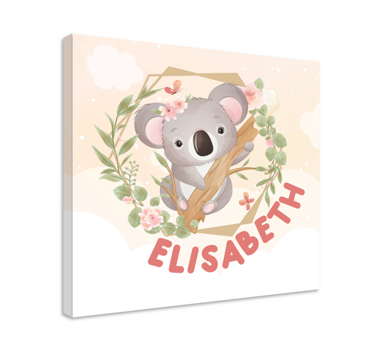Wandbild Tier personalisierter koala - TenStickers